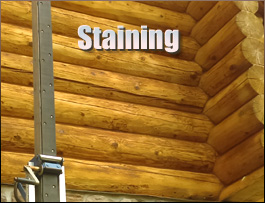  Norwood, North Carolina Log Home Staining